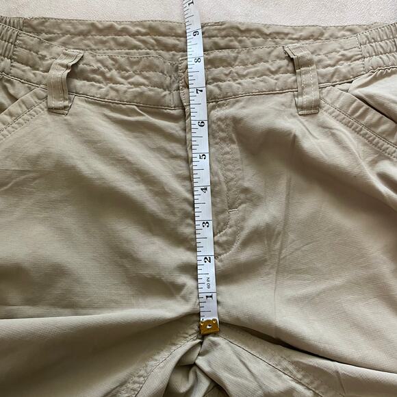 The North Face Women's Khaki Convertible Hiking Nylon Pants Size 8 EUC Ripstop - Picture 8 of 9